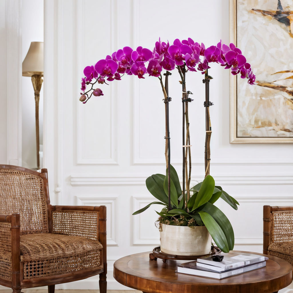 The Best Room for Placing an Orchid Arrangement - living room 