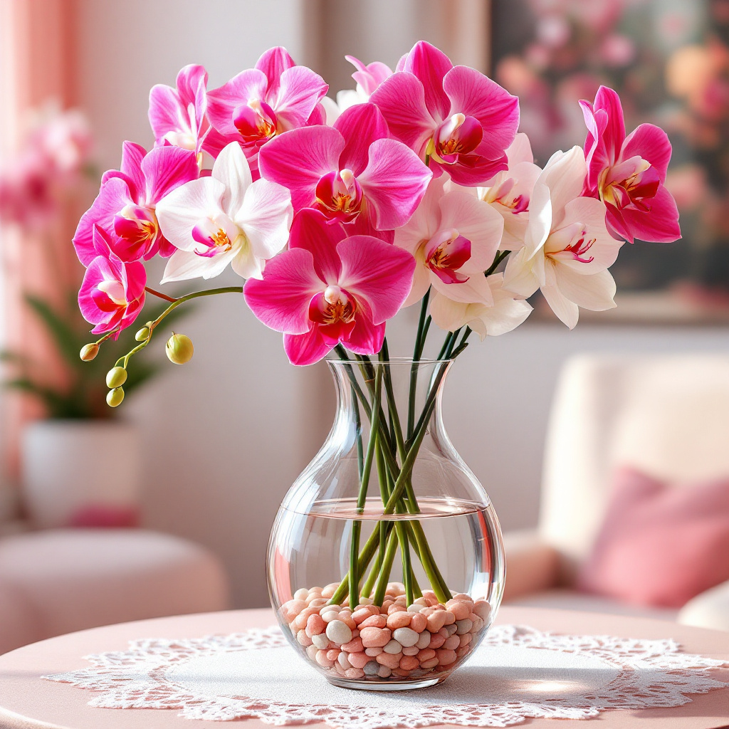 Mother’s Day orchid plant arrangement(7)