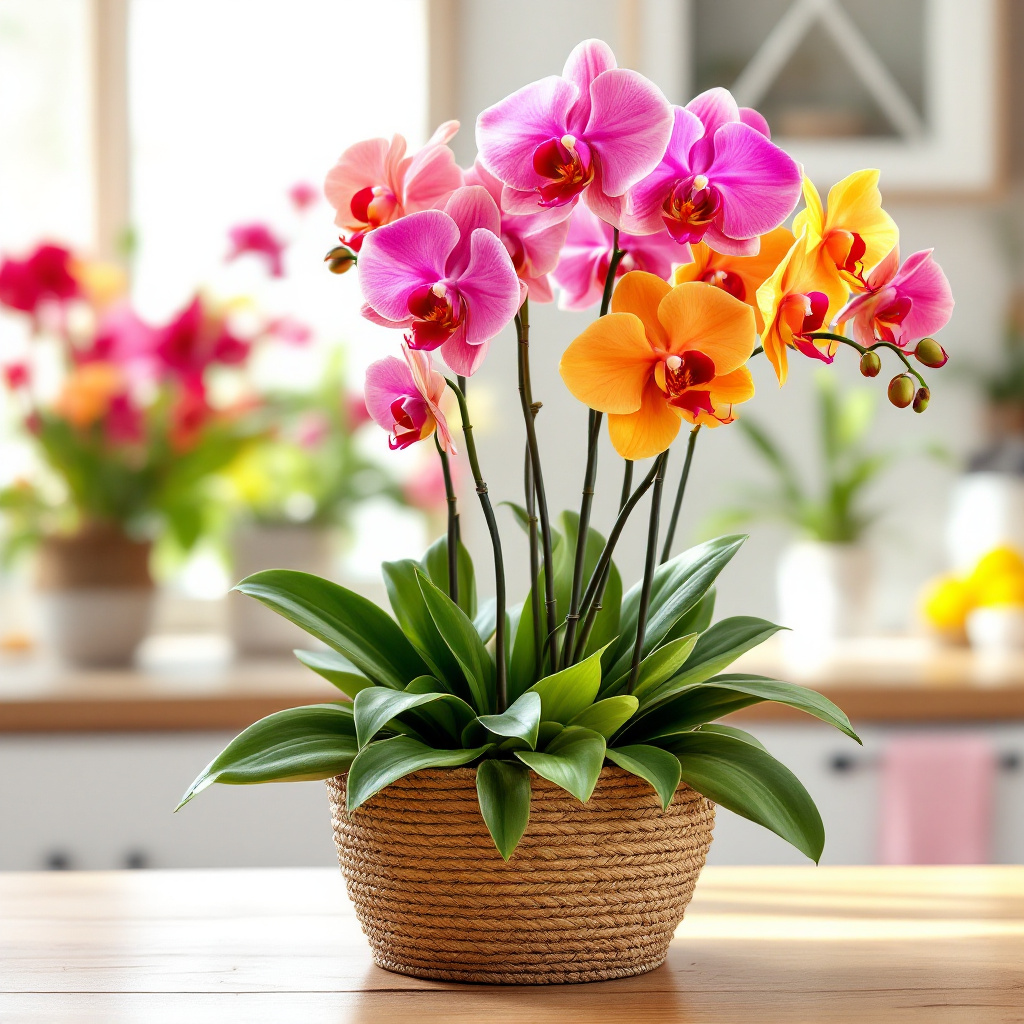 Mother’s Day orchid plant arrangement(7)