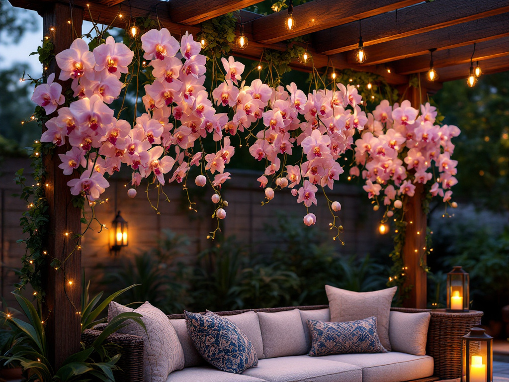 Boat Orchids can be creatively utilized in patio designs
