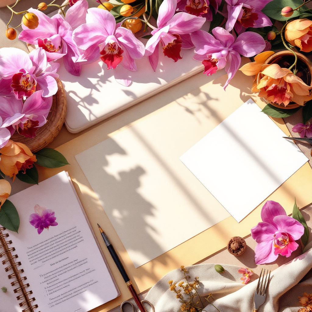 Pressed orchid Flower Art: A Beginner’s Tutorial