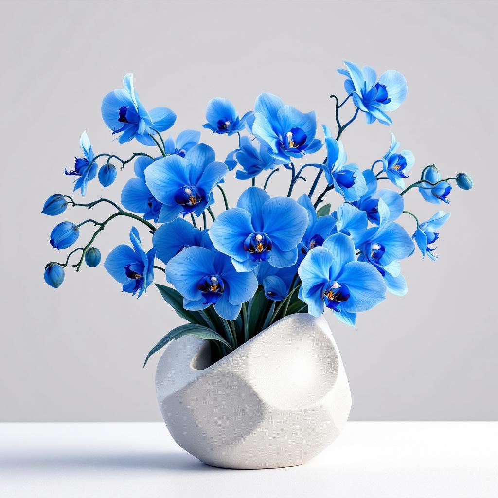 Blue orchids arrangement(1)