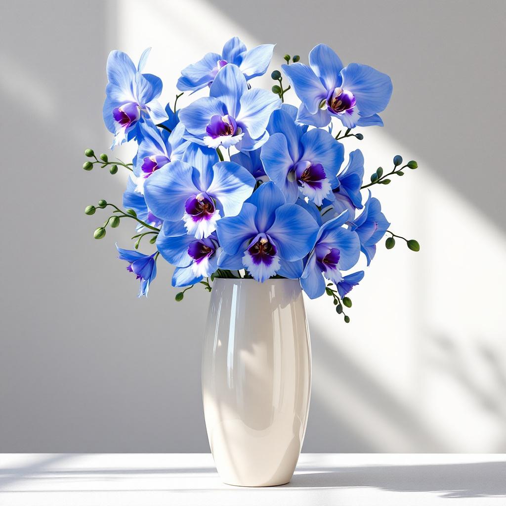 Blue orchids arrangement(1)