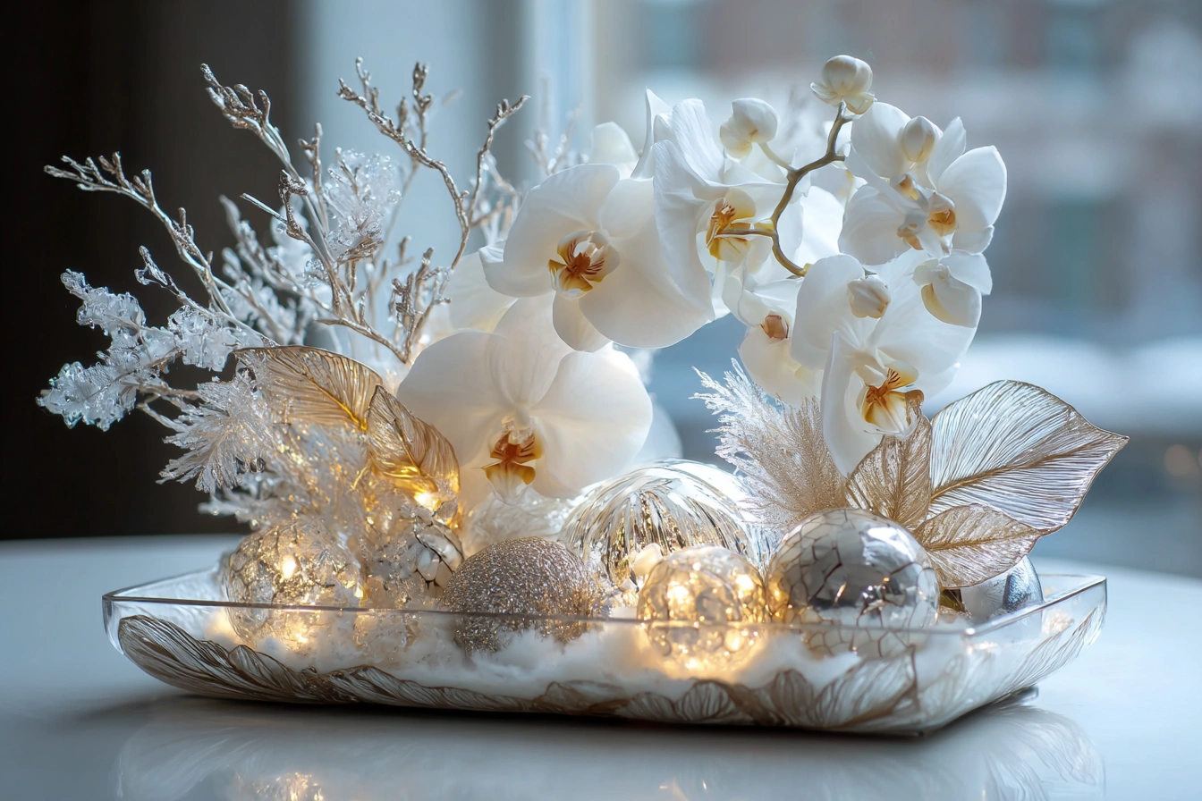 Elegant Christmas Orchid Arrangements for Your Dining Table